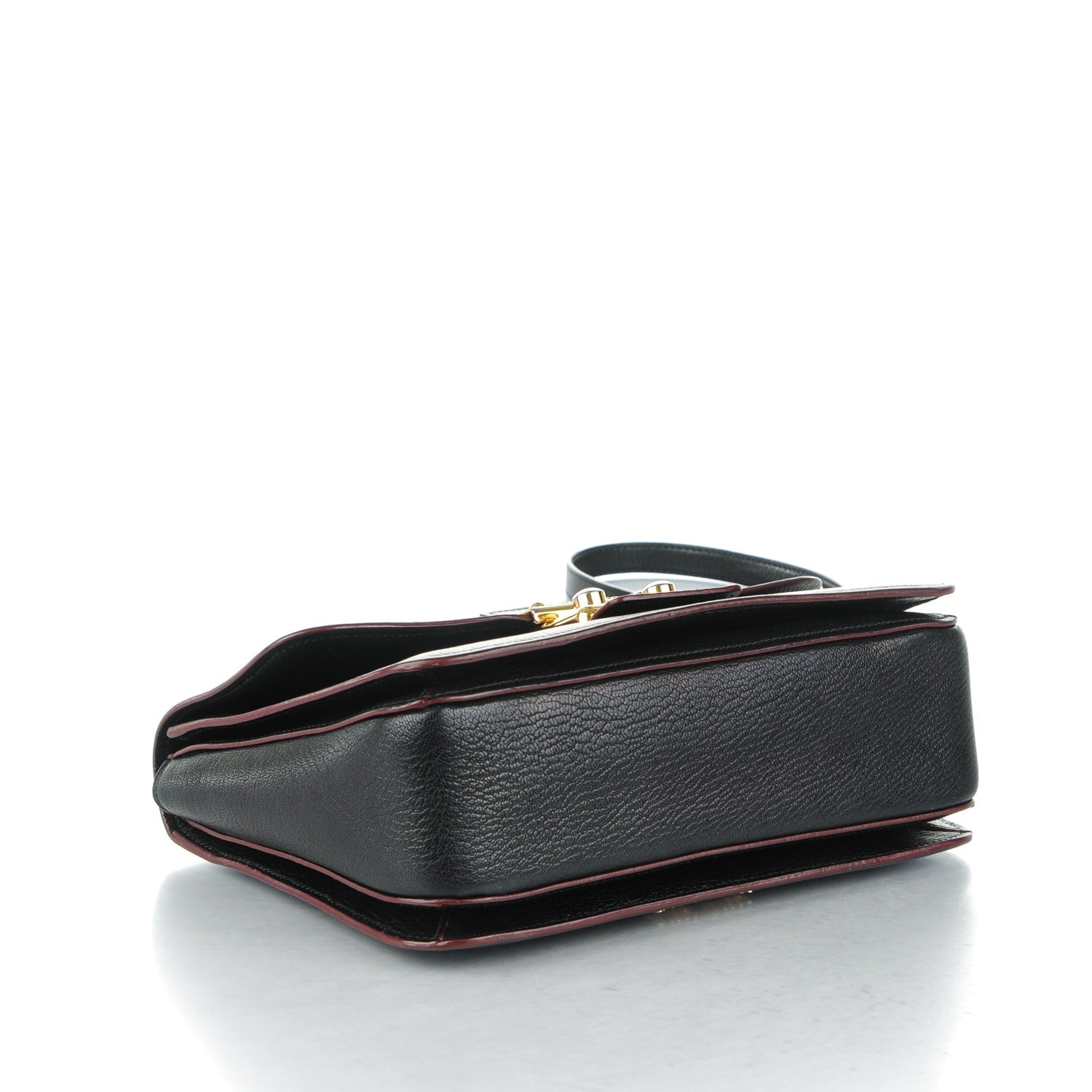 Miu Miu Goatskin Madras Shoulder Bag Nero Black 4 of 14