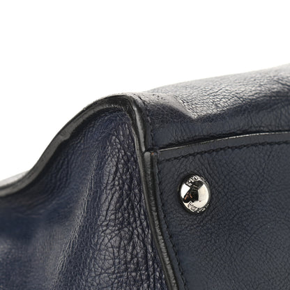 Prada Glace Calf Twin Pocket Tote Baltico 9 of 12