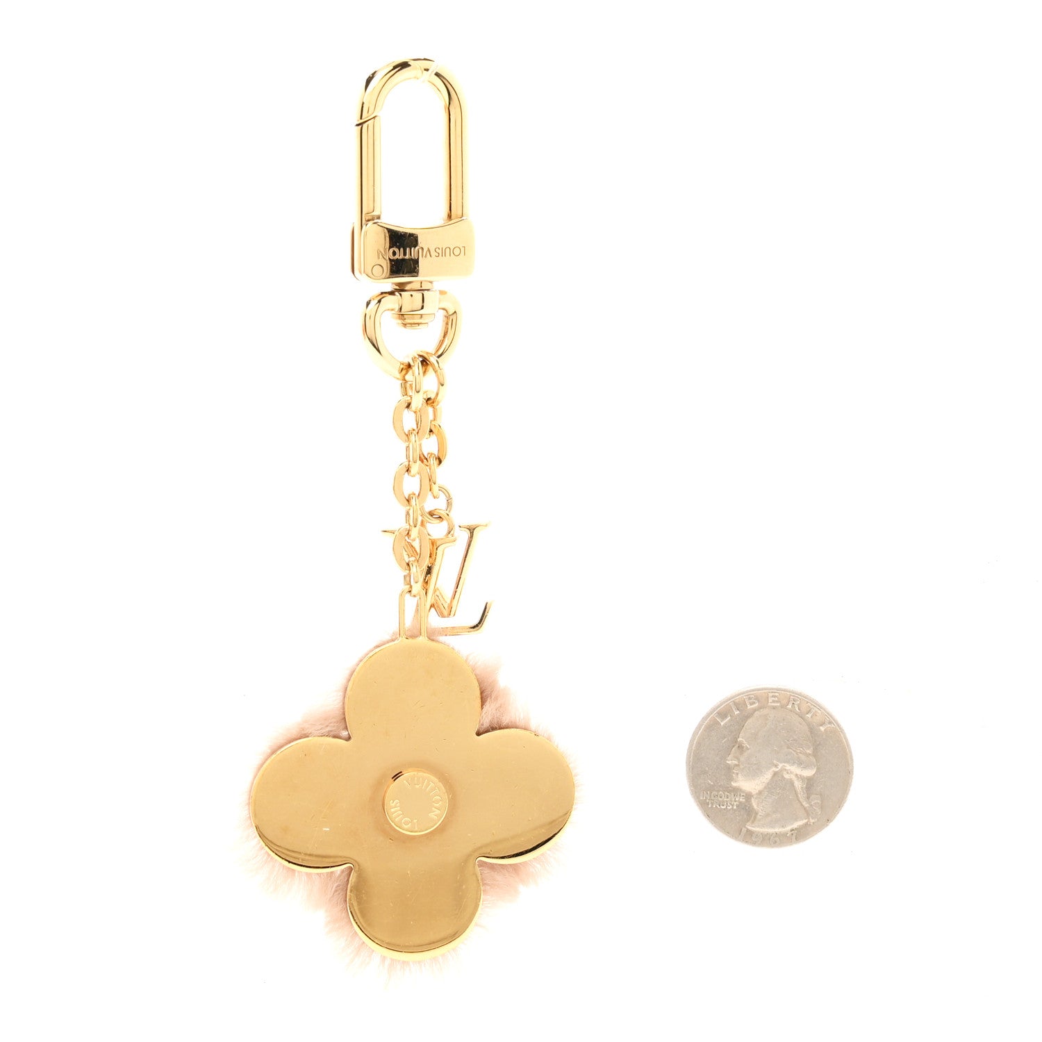 Louis Vuitton LV Ski Blooming Flowers Bag Charm Gold 1908973