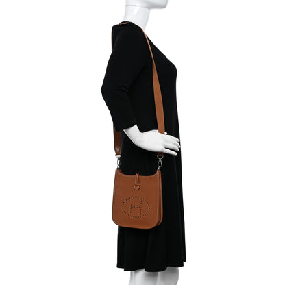 Hermes Taurillon Clemence Evelyne TPM Gold 2 of 11