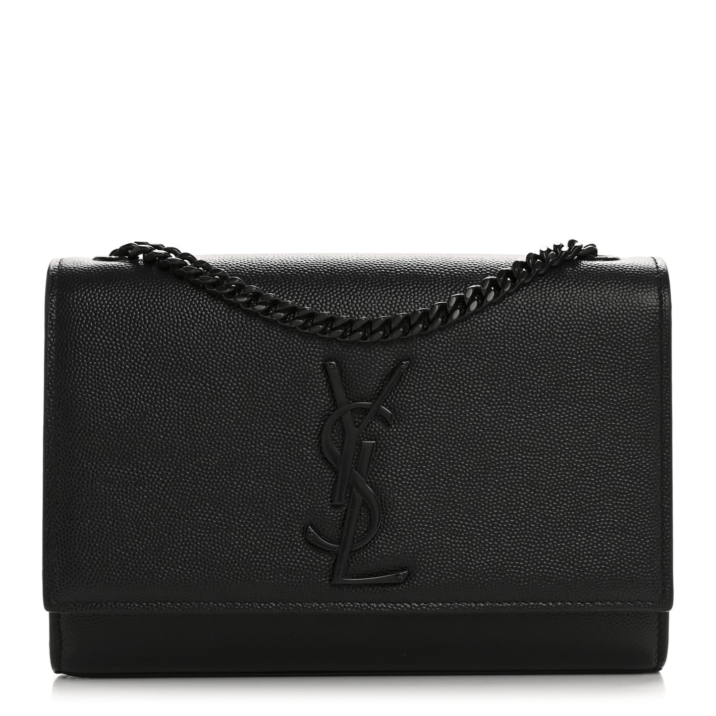 Grain De Poudre Small Monogram Monochrome Kate Satchel Black