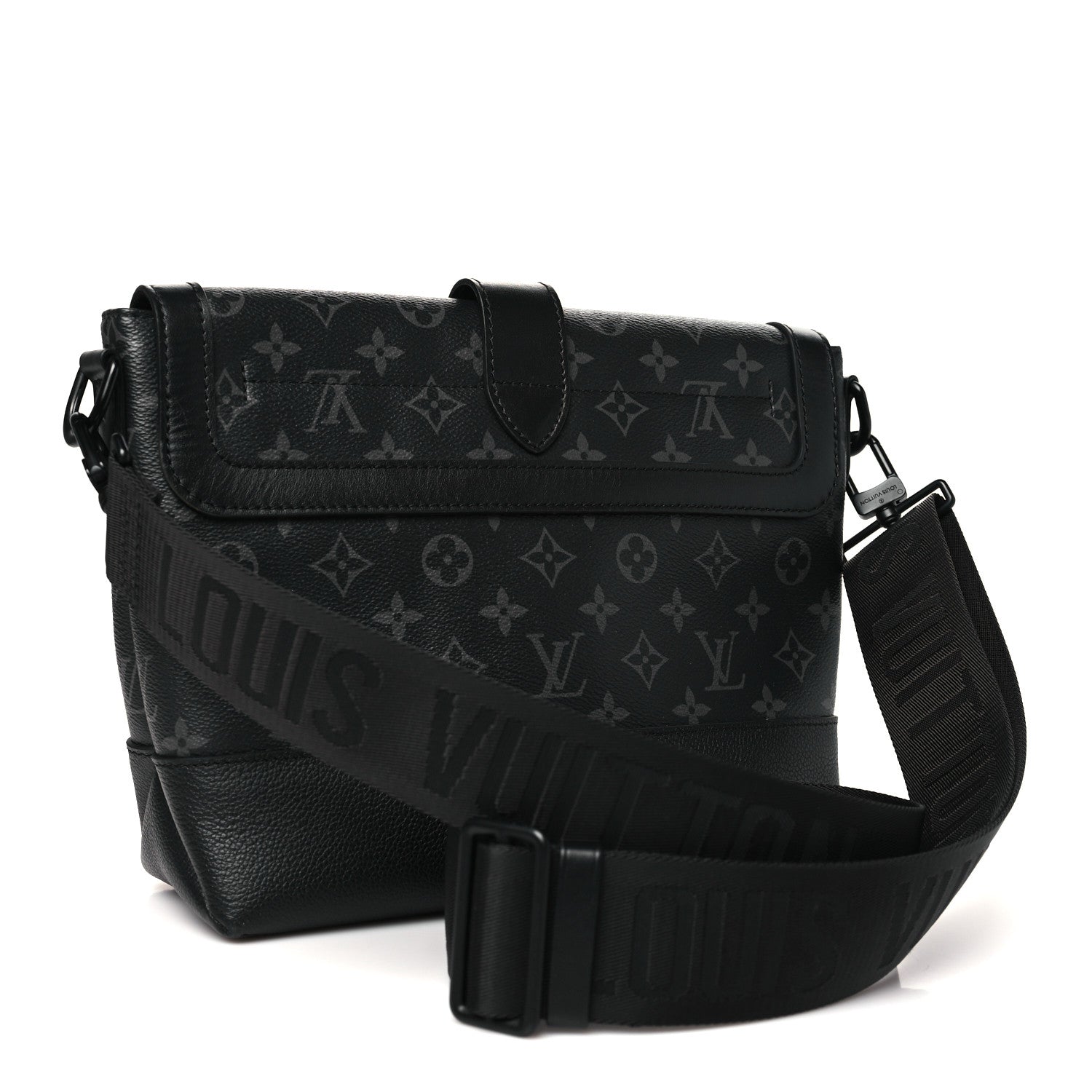 Louis Vuitton Monogram Eclipse Saumur Messenger NV Black 3 of 9