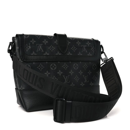 Louis Vuitton Monogram Eclipse Saumur Messenger NV Black 3 of 9