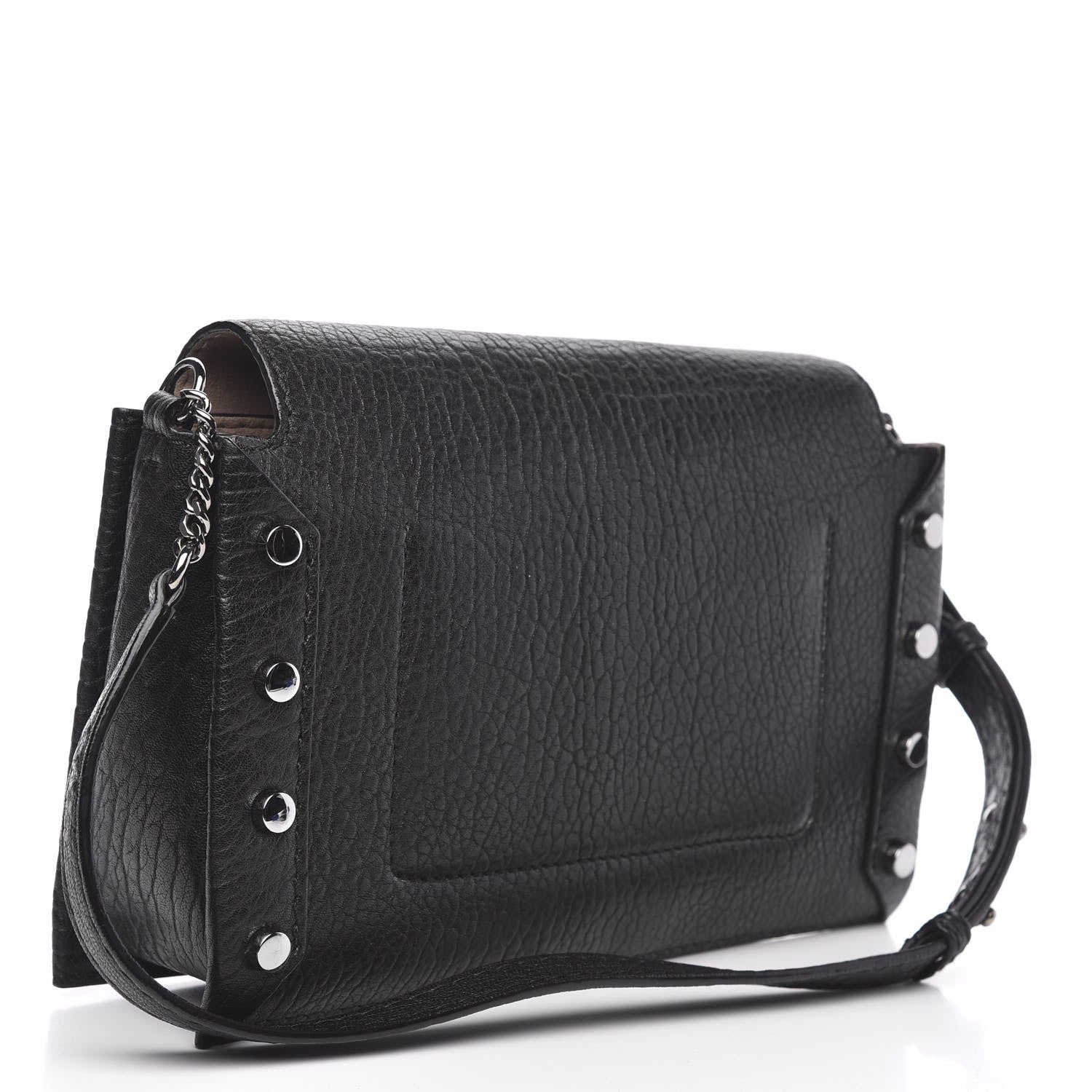 Jimmy Choo Grainy Calfskin Small Lockett Shoulder Bag Black 2 of 9