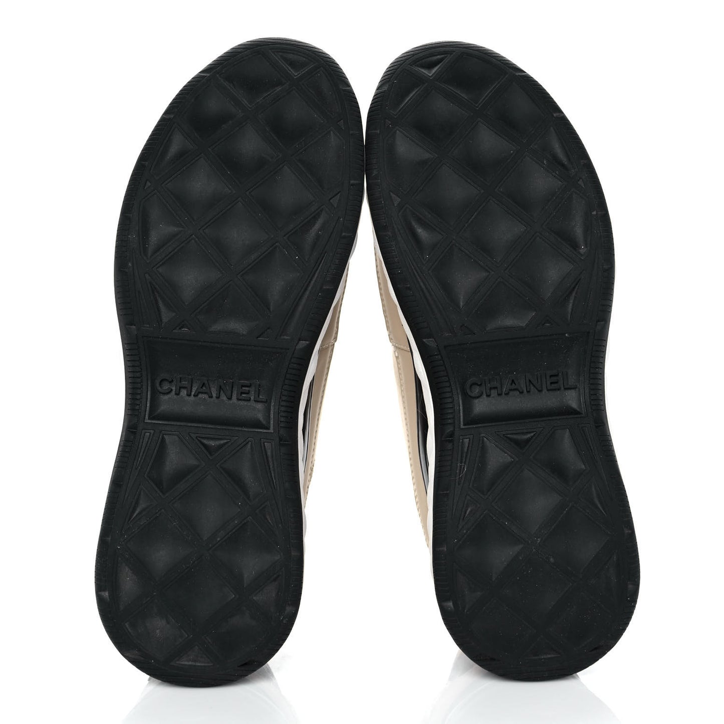 Velvet Calfskin Mixed Fibers CC Sneakers Ivory 37.5 Black