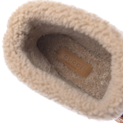 Gucci Canvas Wool Lame GG Monogram Womens Fria Horsebit Ankle Boots 39 Burnt Orange Silver Butterscotch 8 of 9