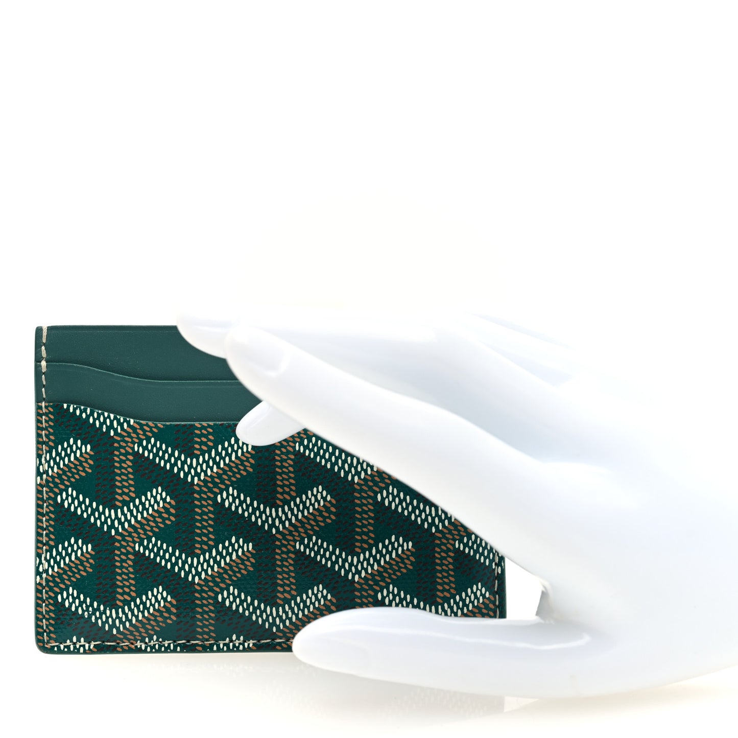 Goyardine Saint Sulpice Card Holder Green
