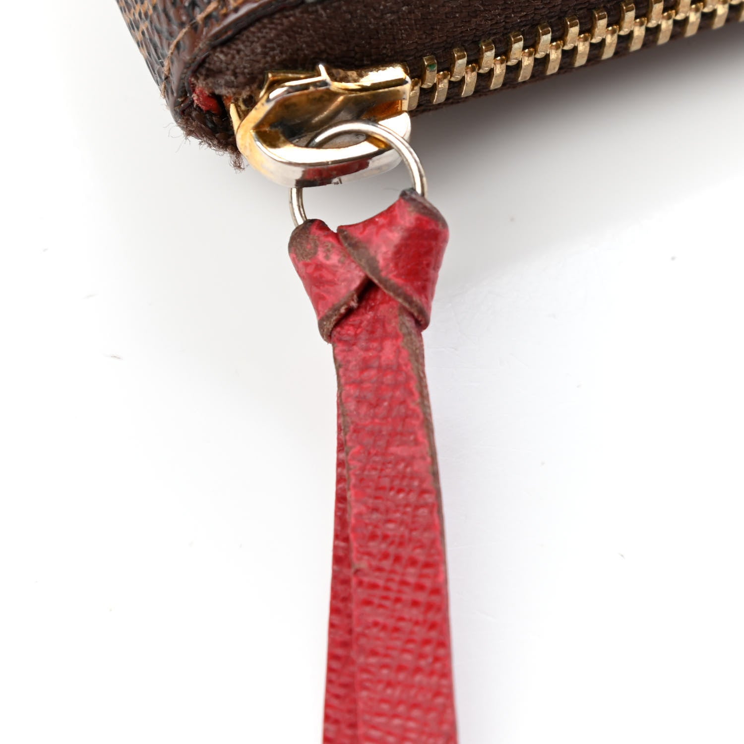 Louis Vuitton Damier Ebene Clemence Wallet Cherry 5 of 5