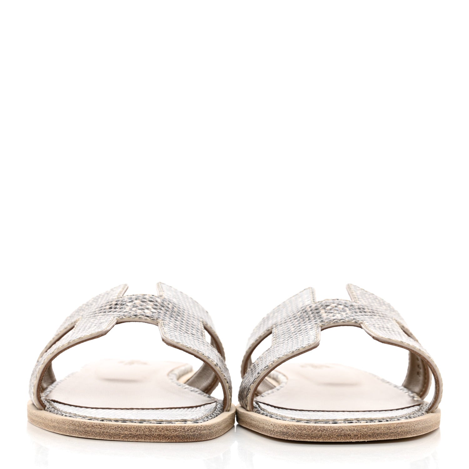 Hermes Lizard Oran Sandals 36 Ombre 2 of 11