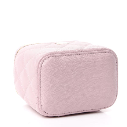 Chanel Caviar Quilted Mini Vanity Case With Chain Light Pink 4 of 8