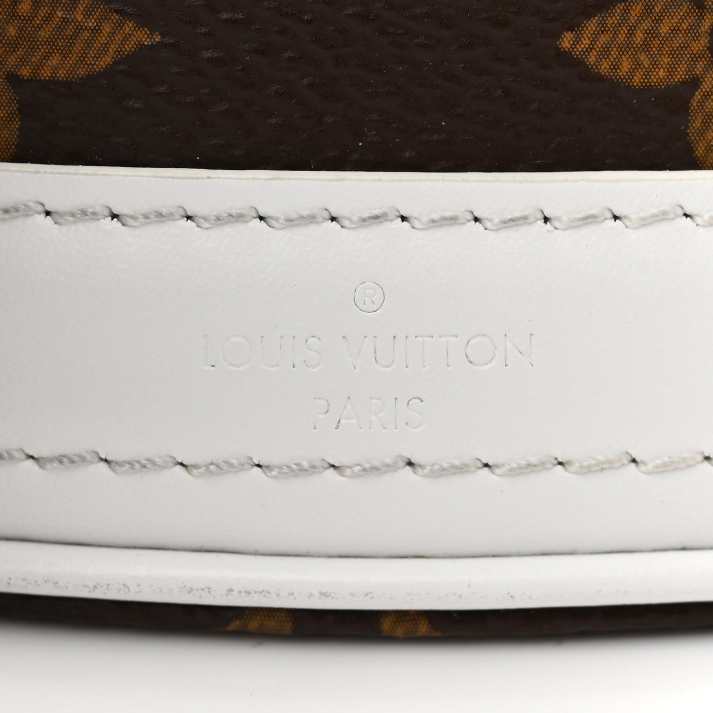 Monogram LV Match Nano Bucket Bag White