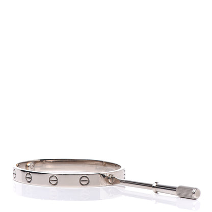 Cartier 18K White Gold LOVE Bracelet 17 3 of 7