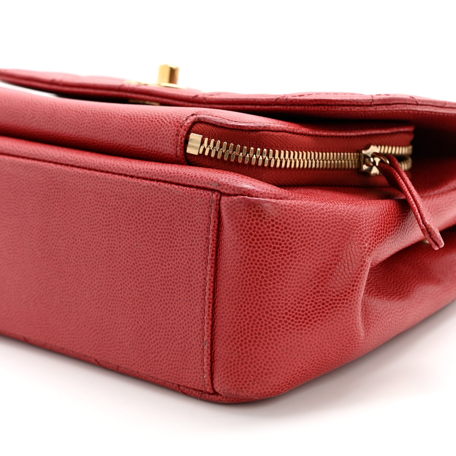 Chanel Caviar Quilted Medium Business Affinity Flap Red 10 of 16