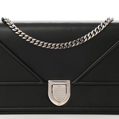 Christian Dior Lambskin Diorama Croisiere Chain Wallet Black 7 of 10