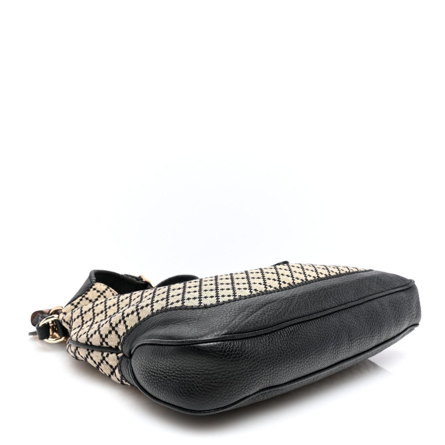 Diamante Medium New Jackie Shoulder Bag Black