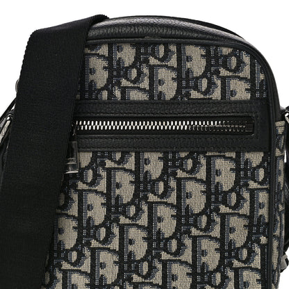 Christian Dior Oblique Messenger Pouch Beige Black 8 of 11