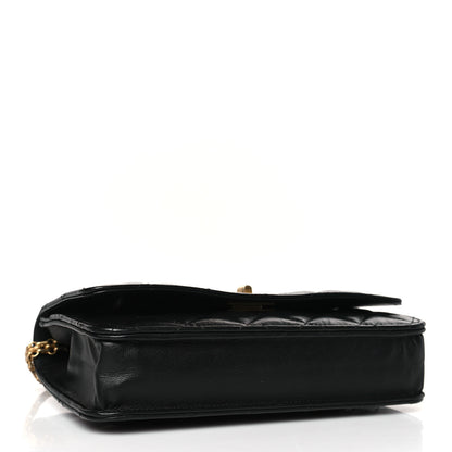 Chanel Aged Calfskin Quilted Reissue Wallet On Chain WOC Black 4 of 8
