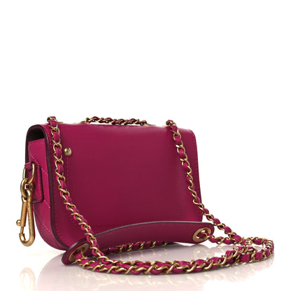 Chanel Calfskin Quilted Multi Pouching Flap And Coin Purse Fuchsia 2 of 8