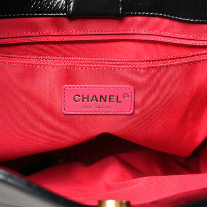 Chanel Shiny Aged Calfskin Shopping Bag Black 5 of 11