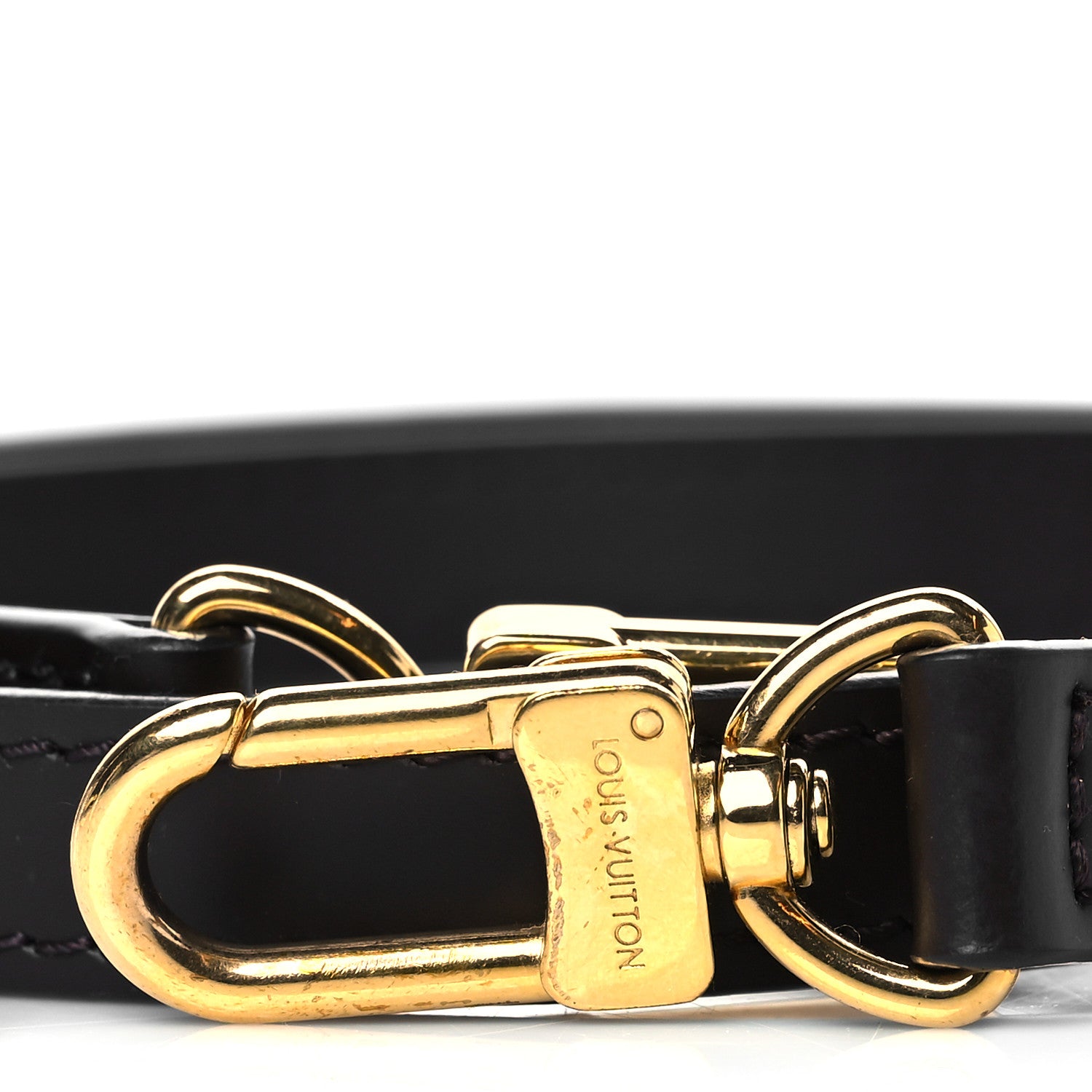 Louis Vuitton Calfskin 12mm Adjustable Shoulder Strap Brown 2 of 6