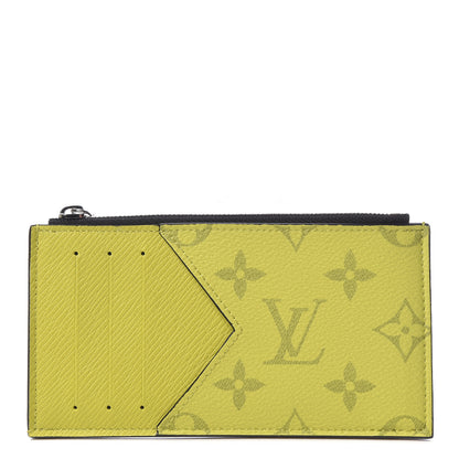 Louis Vuitton Monogram Taiga Coin Card Holder Yellow 1 of 6