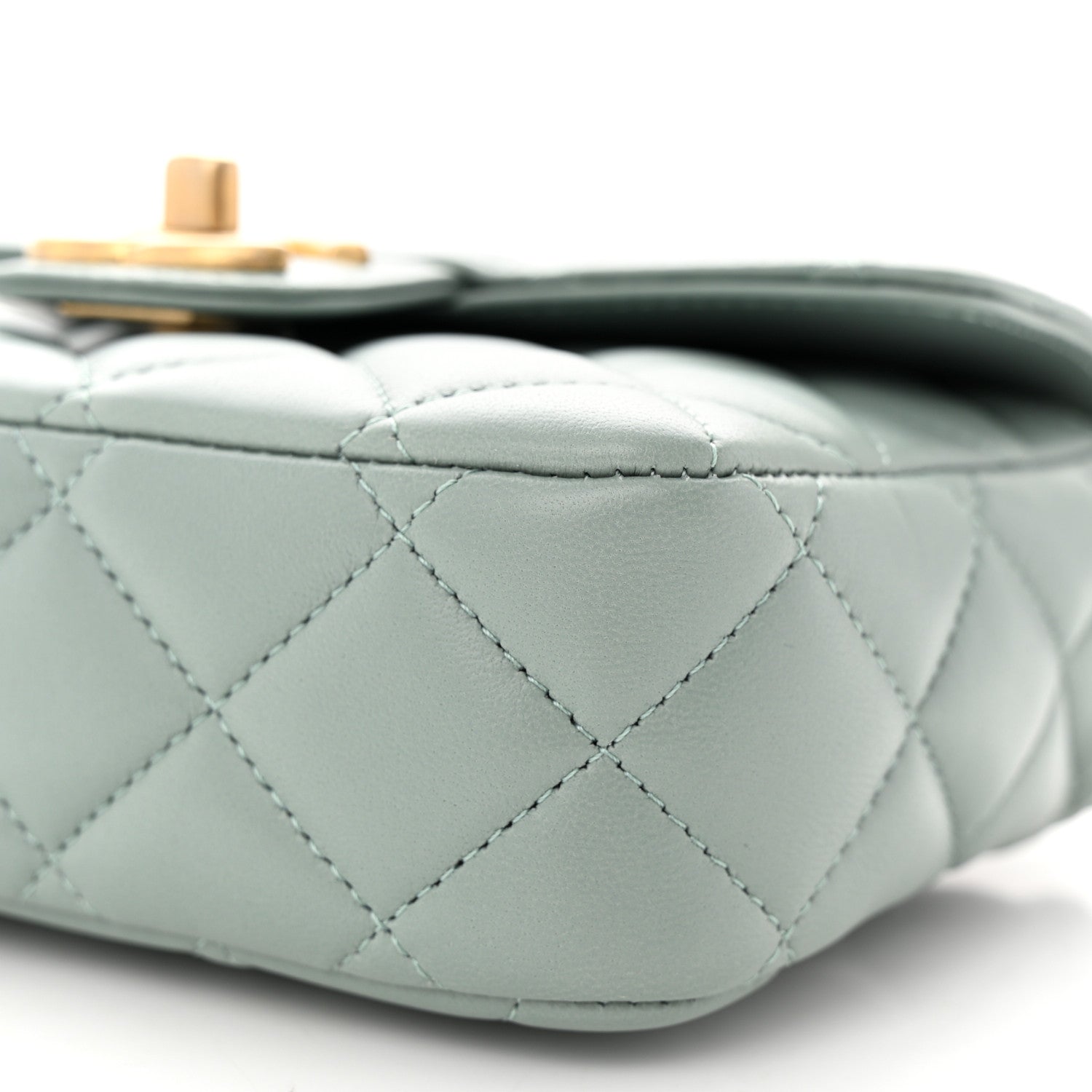 Chanel Lambskin Quilted Casino Chips Mini Square Flap Grey 10 of 12