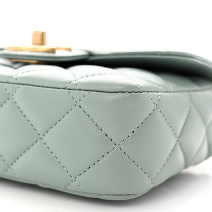 Chanel Lambskin Quilted Casino Chips Mini Square Flap Grey 10 of 12