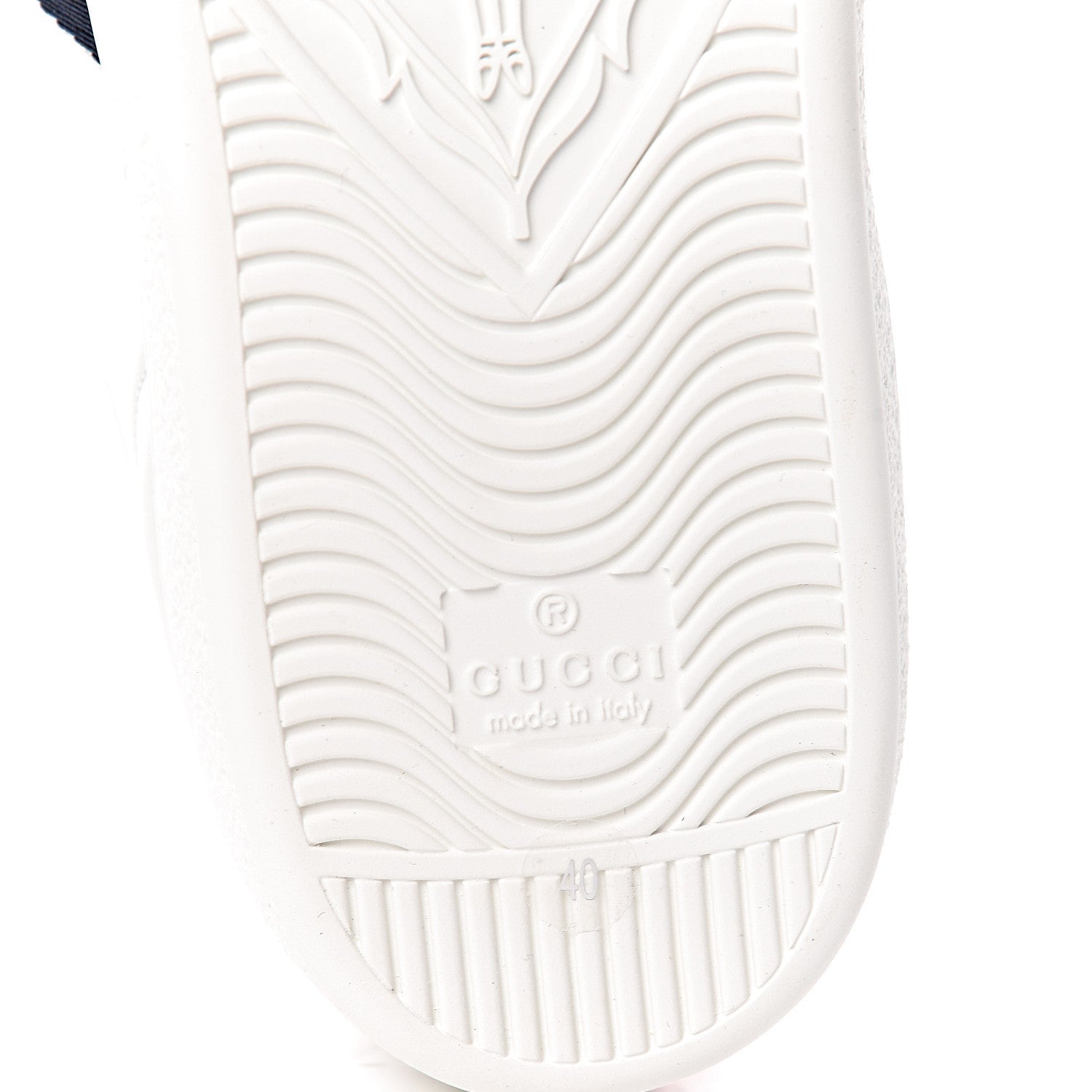 Gucci Calfskin Sequins Web Cat Womens Ace Sneakers 40 White 7 of 10