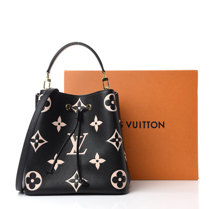 Louis Vuitton Empreinte Monogram Giant Neonoe MM Black Beige 11 of 11