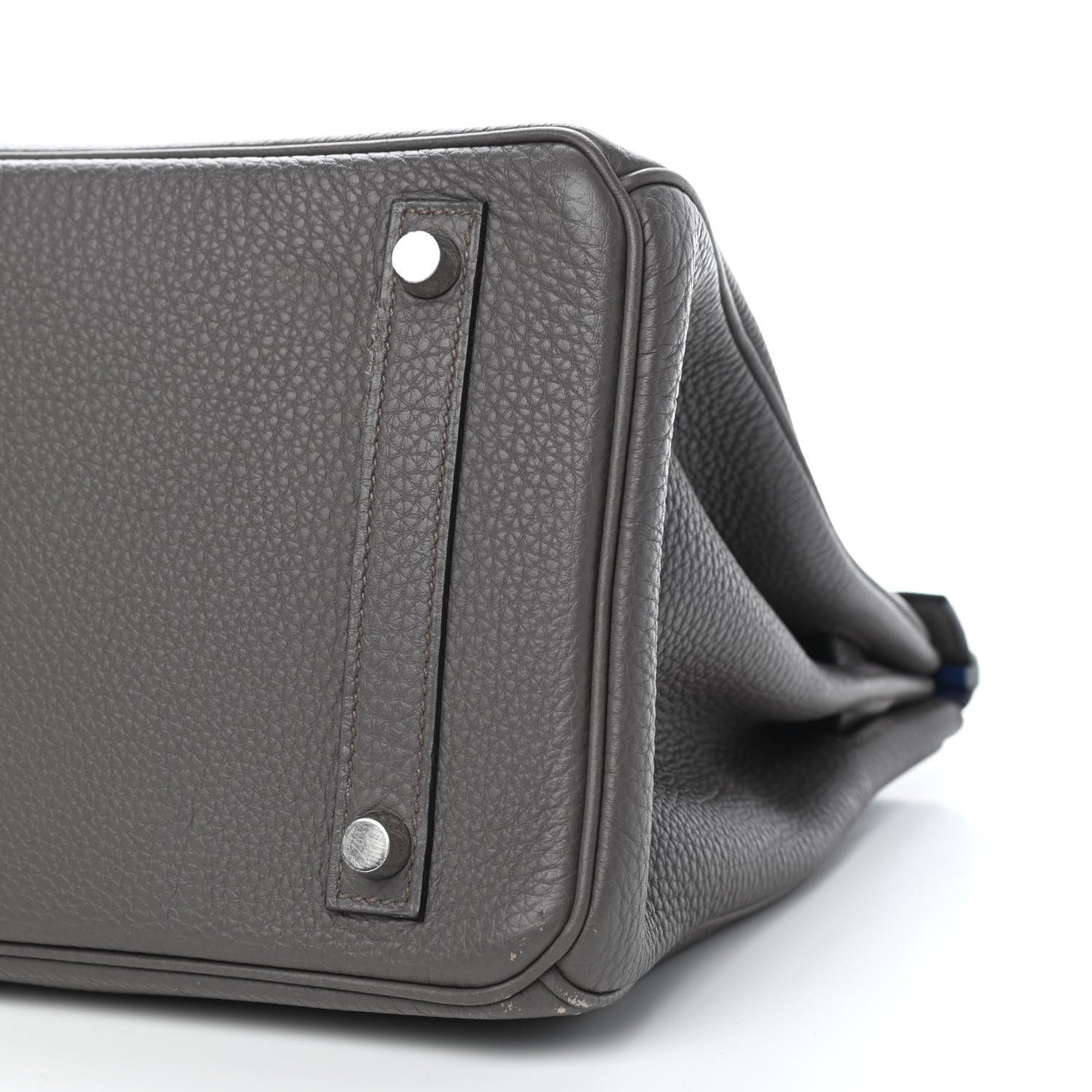 Togo Horseshoe Birkin 30 Etain Bleu Electrique