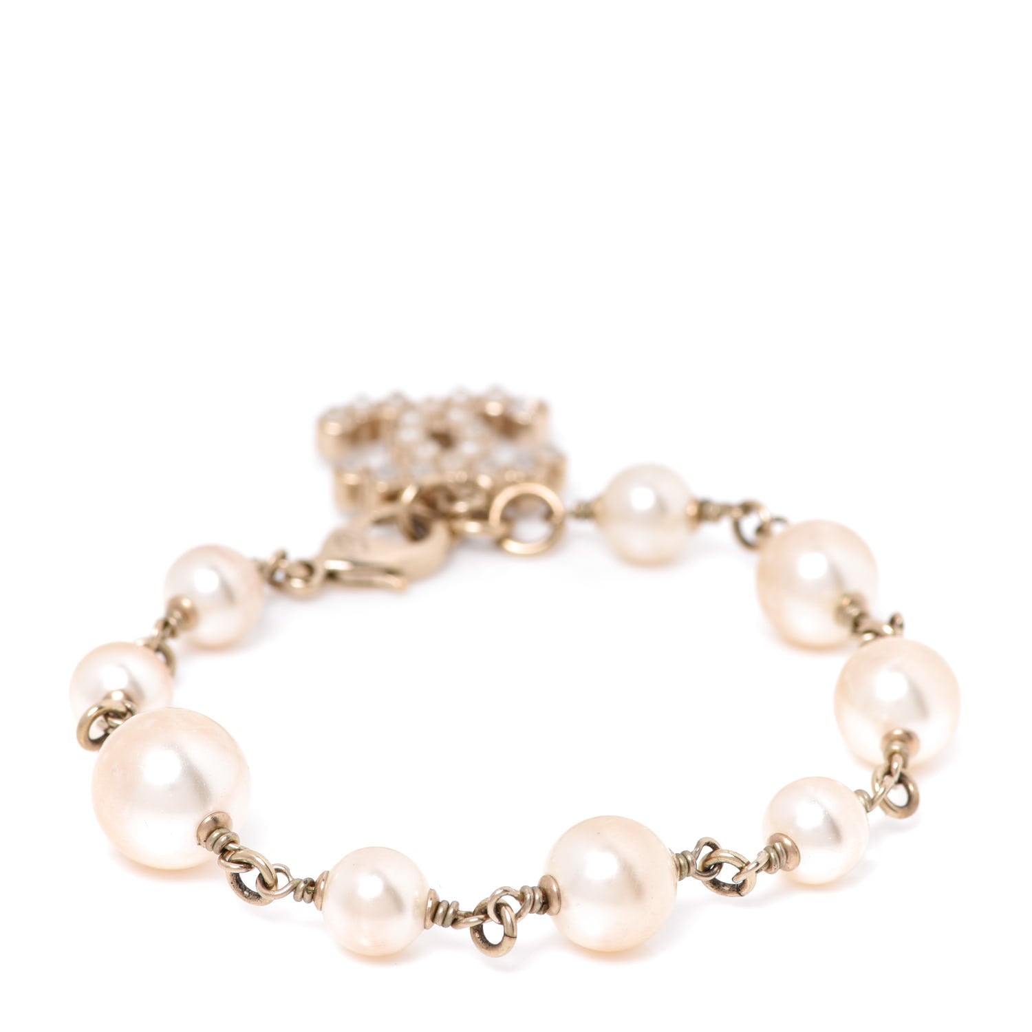 Chanel Pearl CC Bracelet Gold 3 of 6
