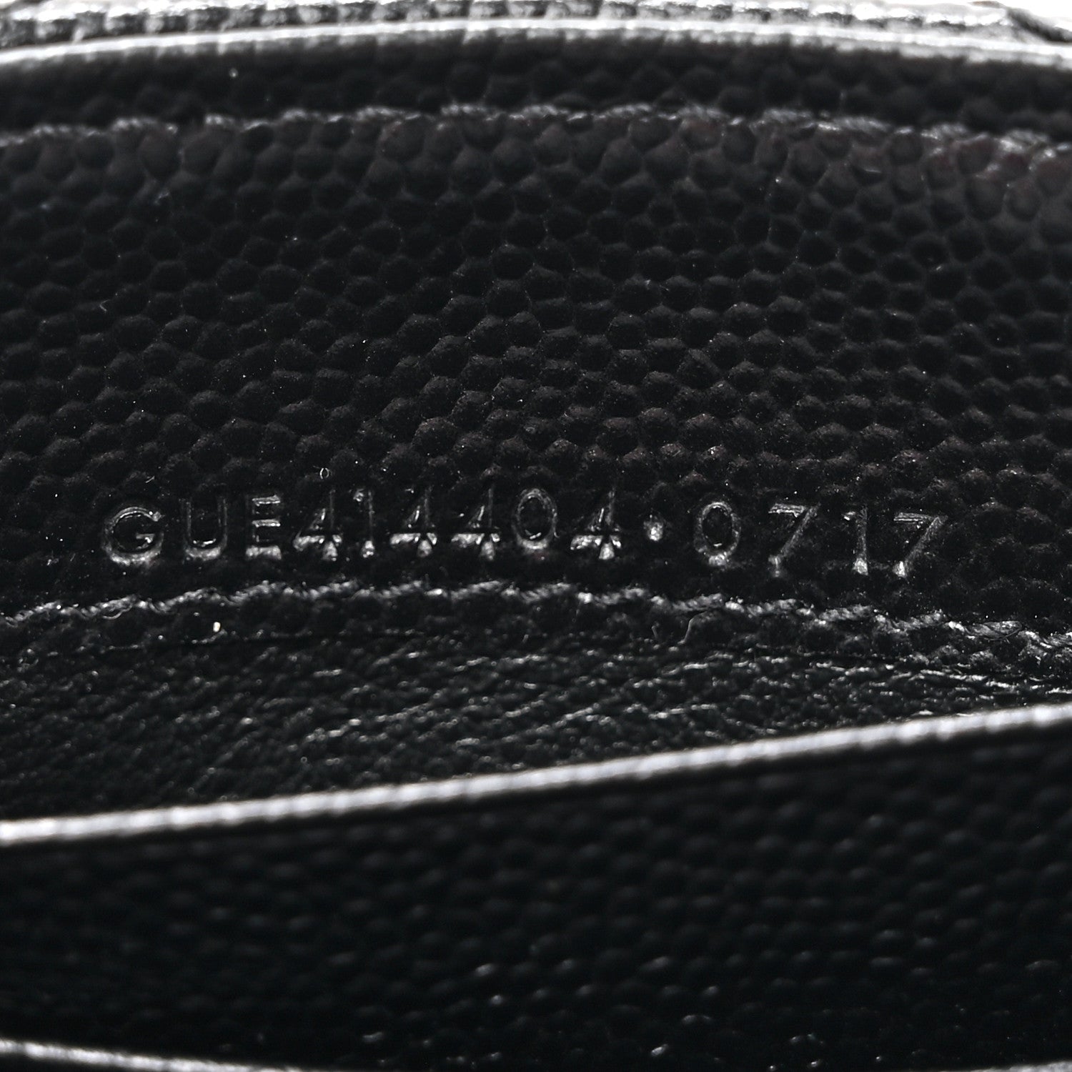 Saint Laurent Grain De Poudre Matelasse Chevron Small Monogram Envelope Wallet Black 7 of 9
