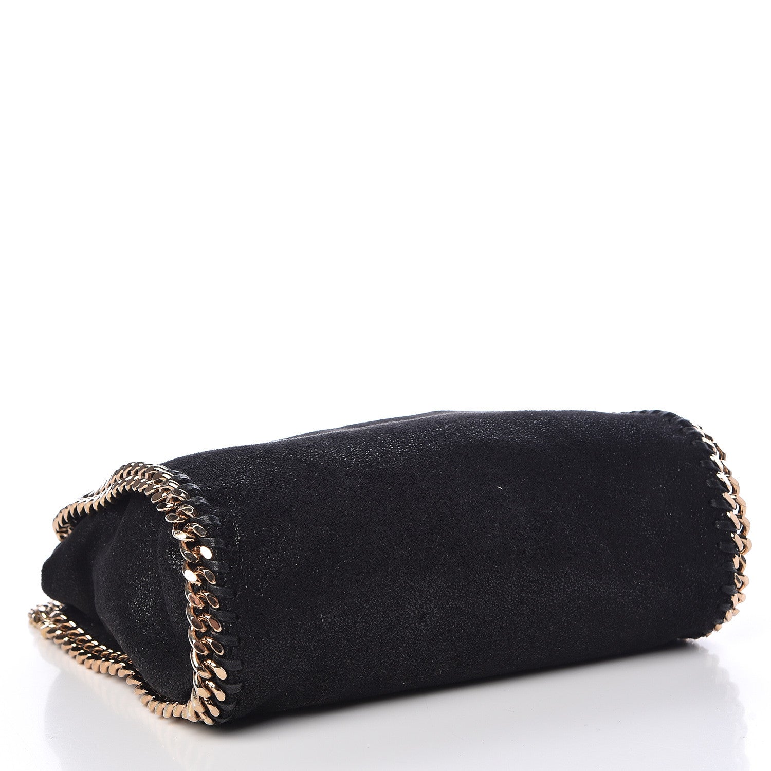 Stella McCartney Shaggy Deer Mini Falabella Fold Over Tote Black 4 of 10