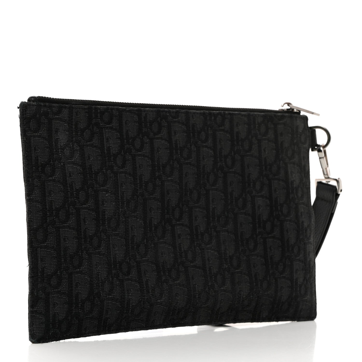 Christian Dior Oblique Jacquard Pouch Black 3 of 8