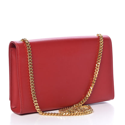 Saint Laurent Smooth Calfskin Medium Classic Monogram Kate Tassel Satchel New Red 3 of 16