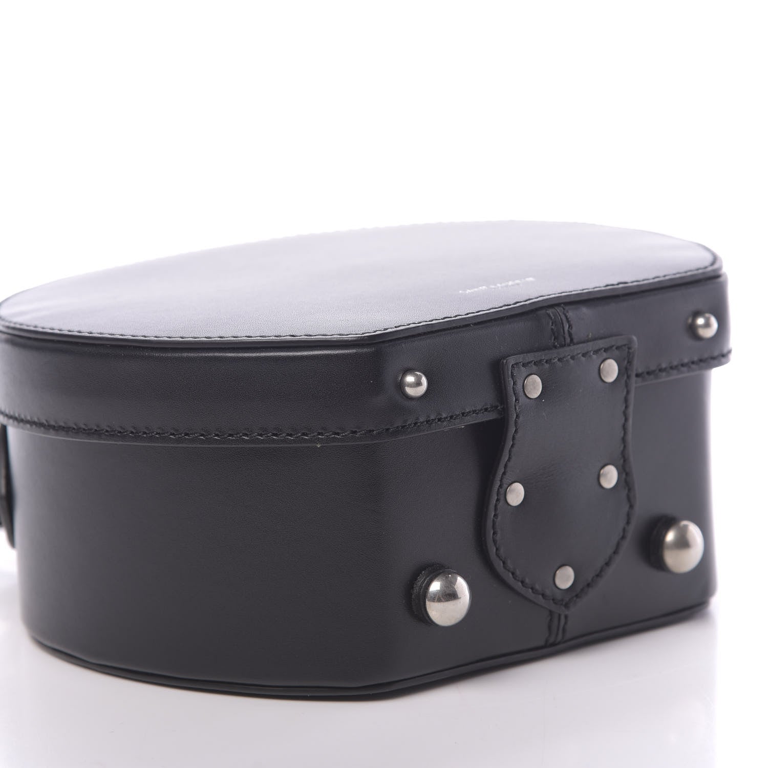 Saint Laurent Calfskin Small Mica Hat Box Black 9 of 10