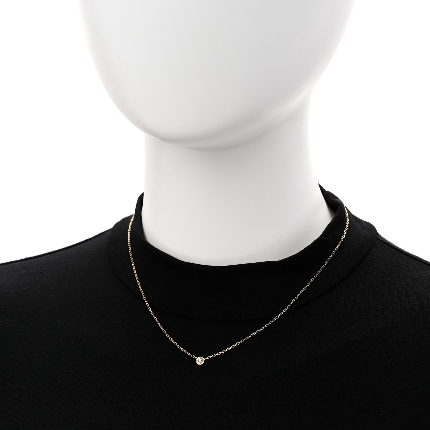 18K Yellow Gold Diamond SM D'Amour Pendant Necklace