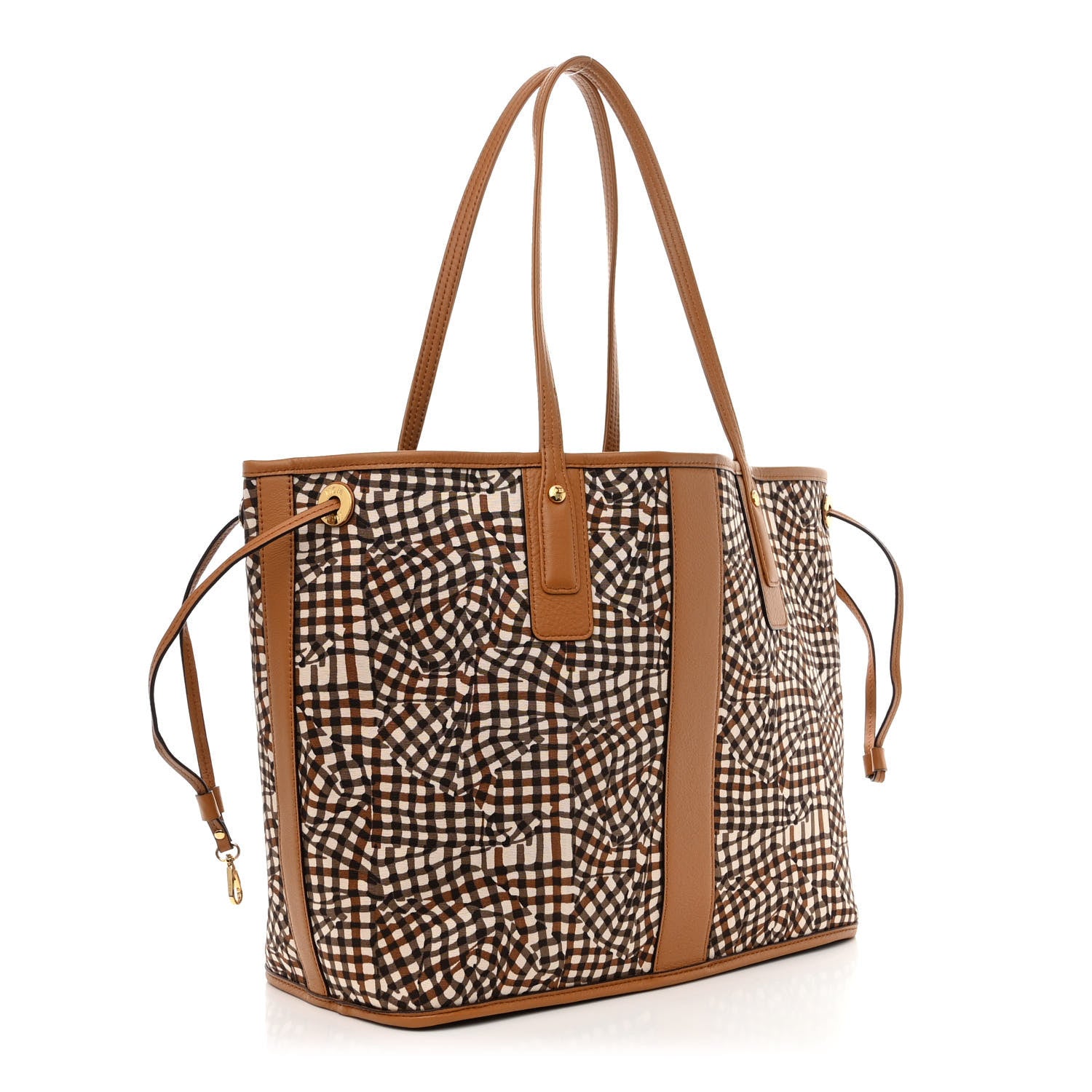 MCM Visetos Medium Liz Reversible City Series Las Vegas Shopper Tote Cognac 10 of 14