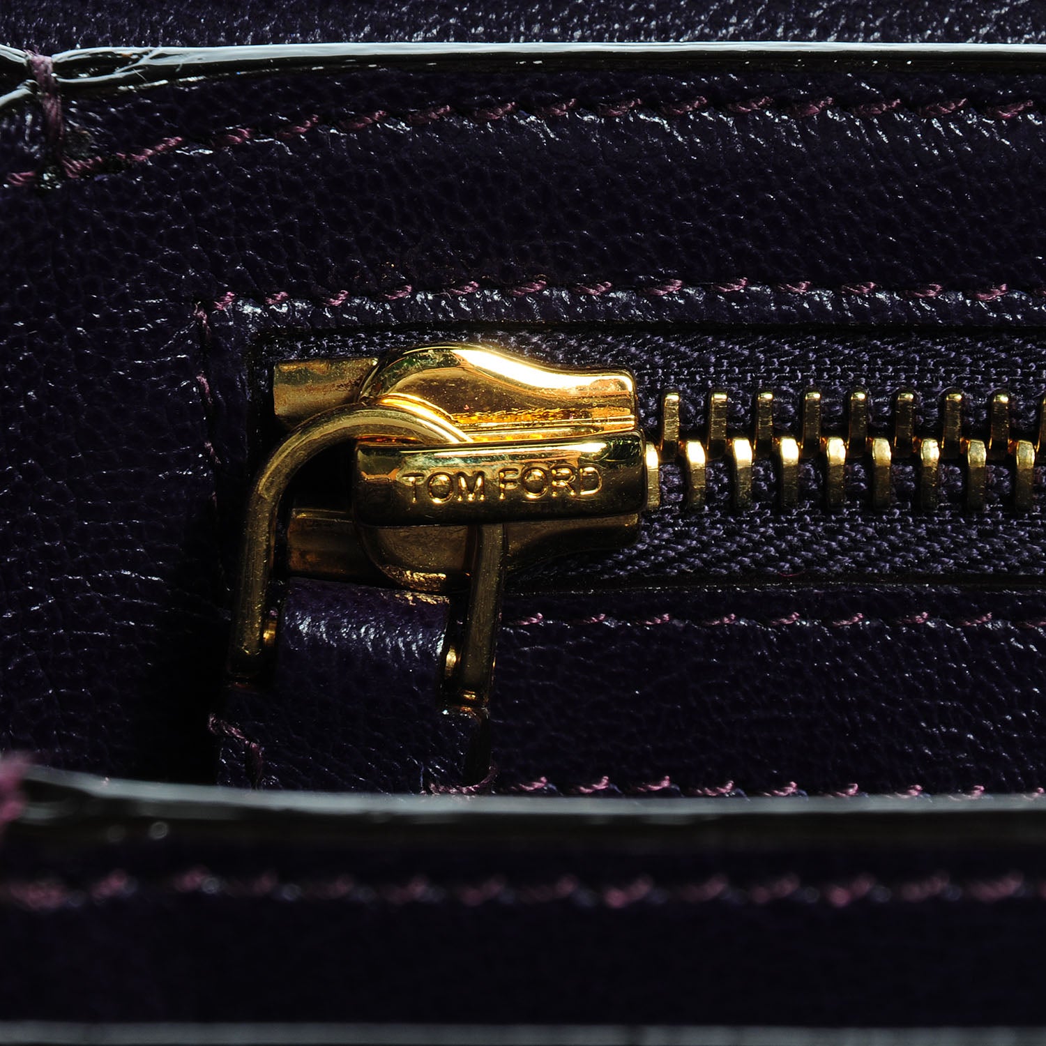 Tom Ford Calfskin Natalia Medium Bag Purple 9 of 9