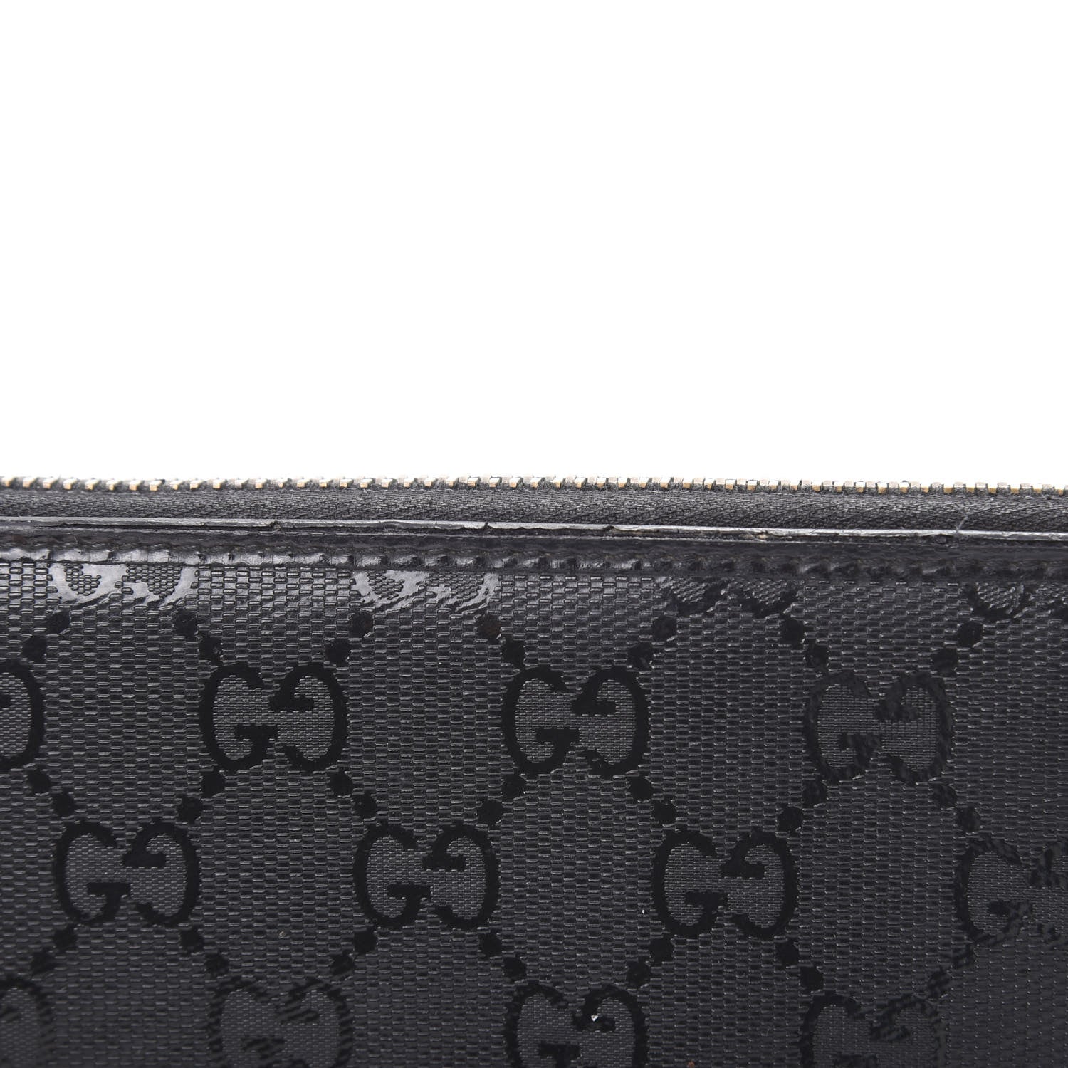 Gucci Imprime Monogram GG Pierce Zip Around Wallet Black 12 of 14