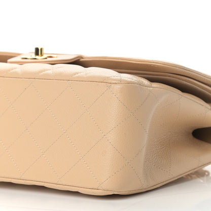 Chanel Caviar Quilted Jumbo Double Flap Beige Clair 9 of 20