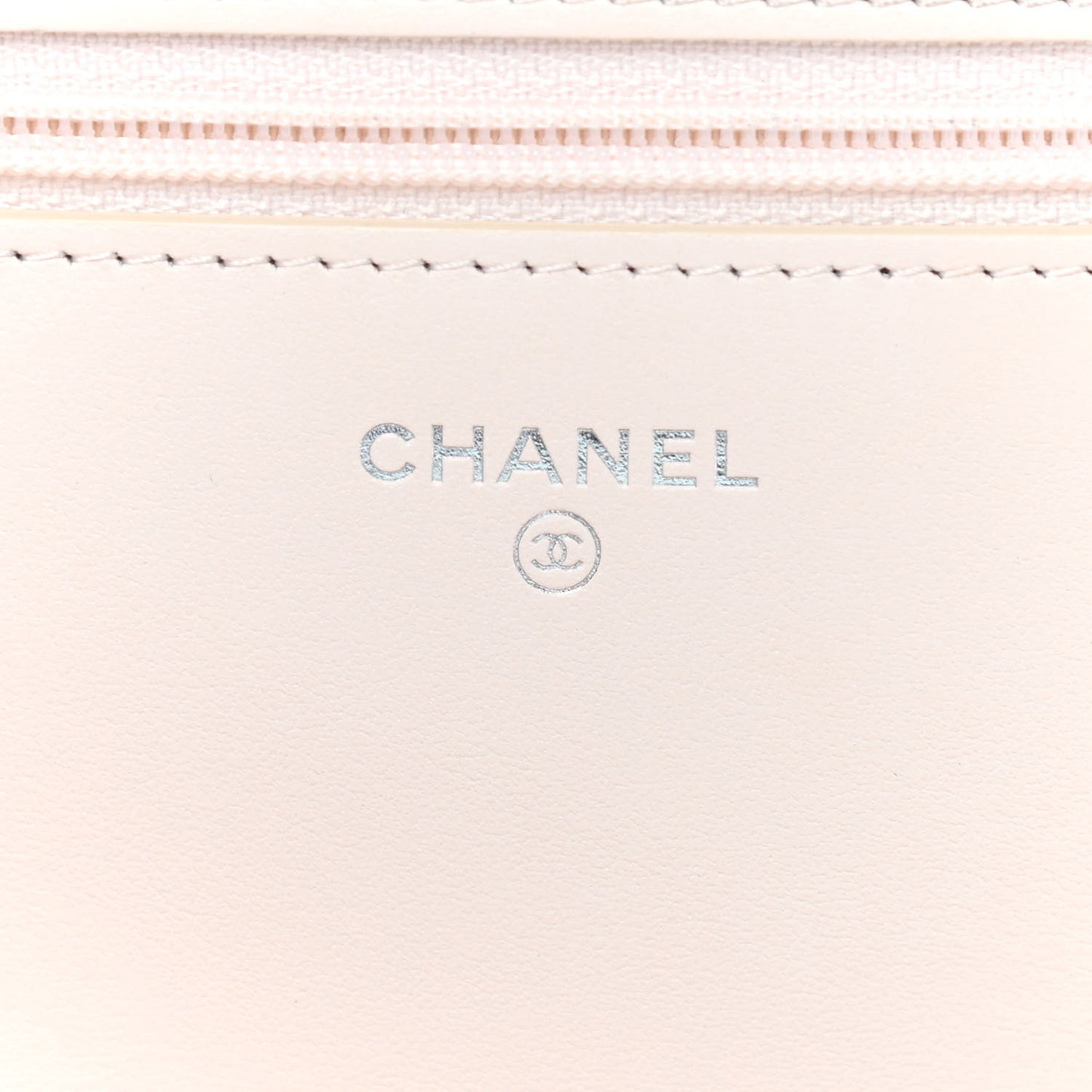 Caviar Quilted Vintage Mademoiselle Wallet On Chain WOC Beige