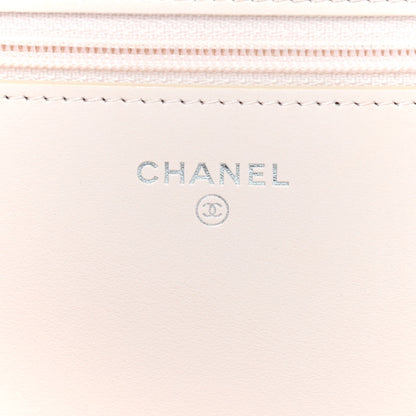 Chanel Caviar Quilted Vintage Mademoiselle Wallet On Chain WOC Beige 6 of 12