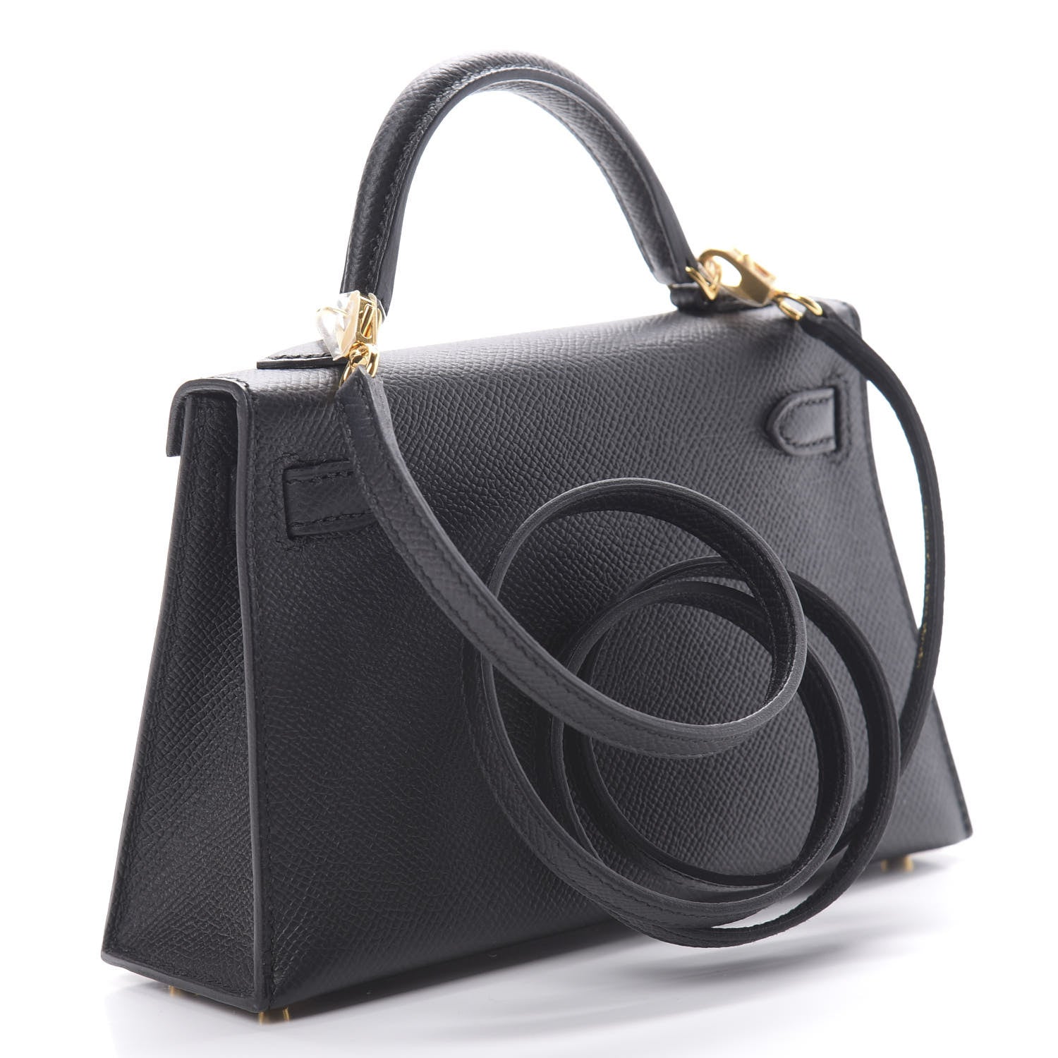 Hermes Epsom Mini Kelly Sellier 20 Black 2 of 10
