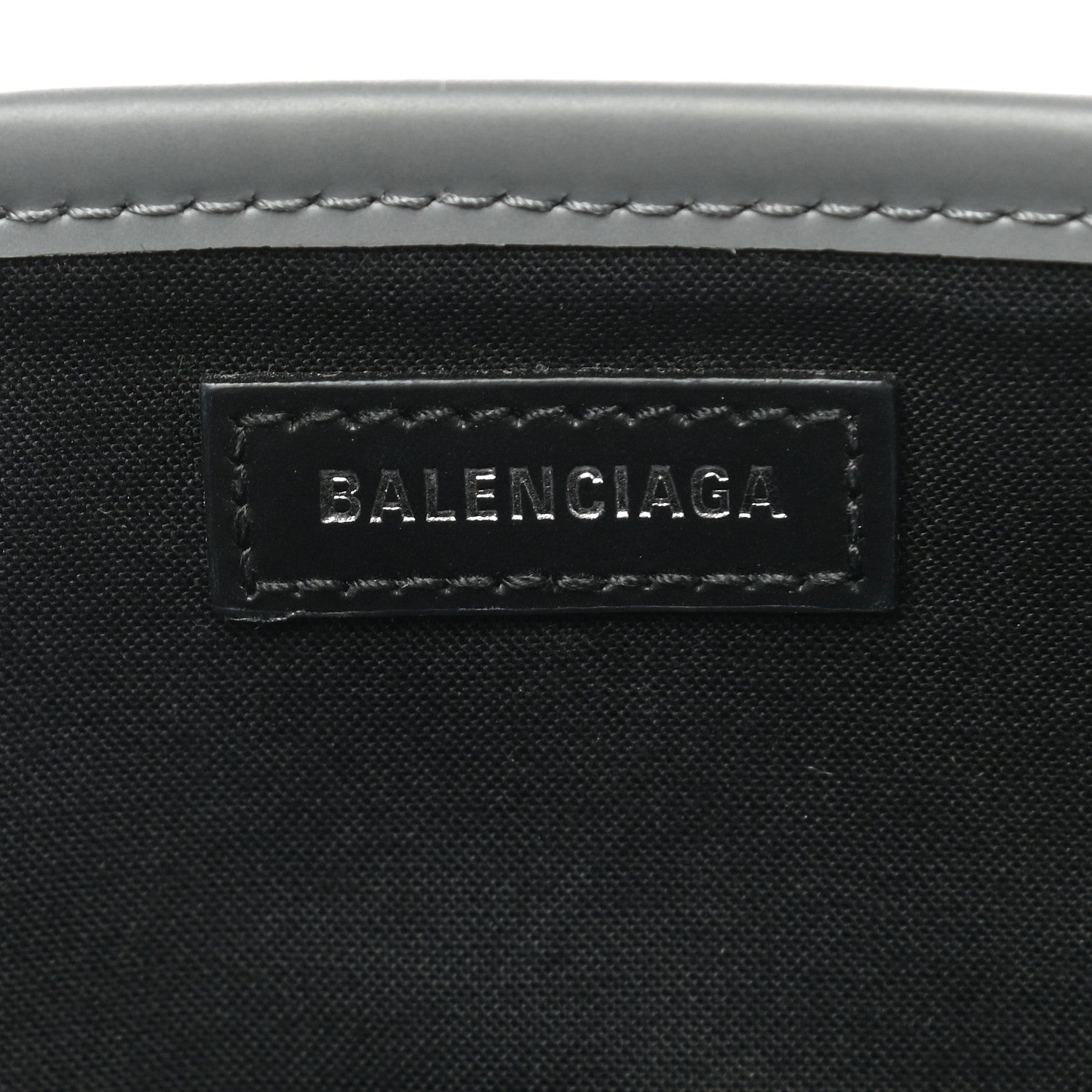Balenciaga Cotton Canvas Silk Calfskin S Navy Cabas Balenciaga Grey 6 of 12