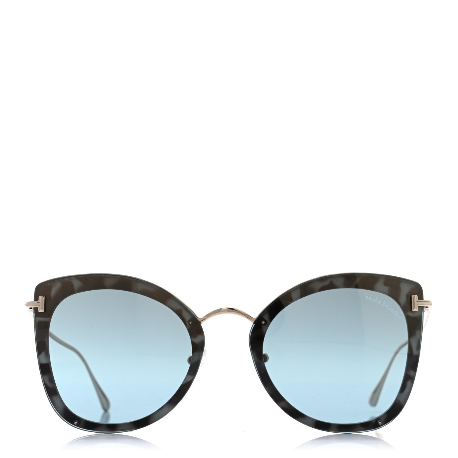 Tom Ford Charlotte Sunglasses TF657 Blue Havana 2 of 6