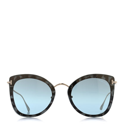 Tom Ford Charlotte Sunglasses TF657 Blue Havana 2 of 6
