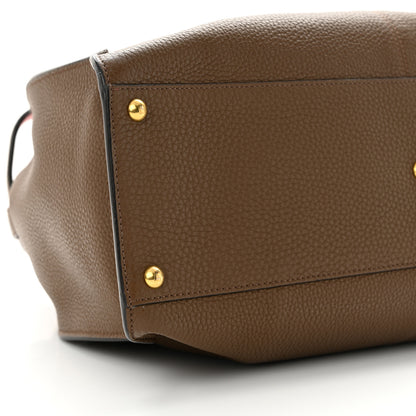 Fendi Cuoio Romano Selleria Bi-Color Large Peekaboo X-Lite Fango Papavero Fuxia 8 of 9