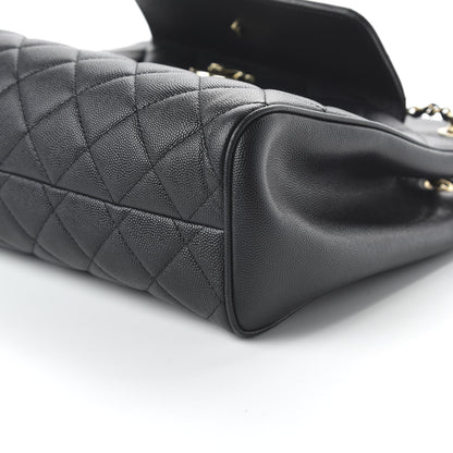 Chanel Caviar Quilted In Out Flap Shopping Tote Black 7 of 11