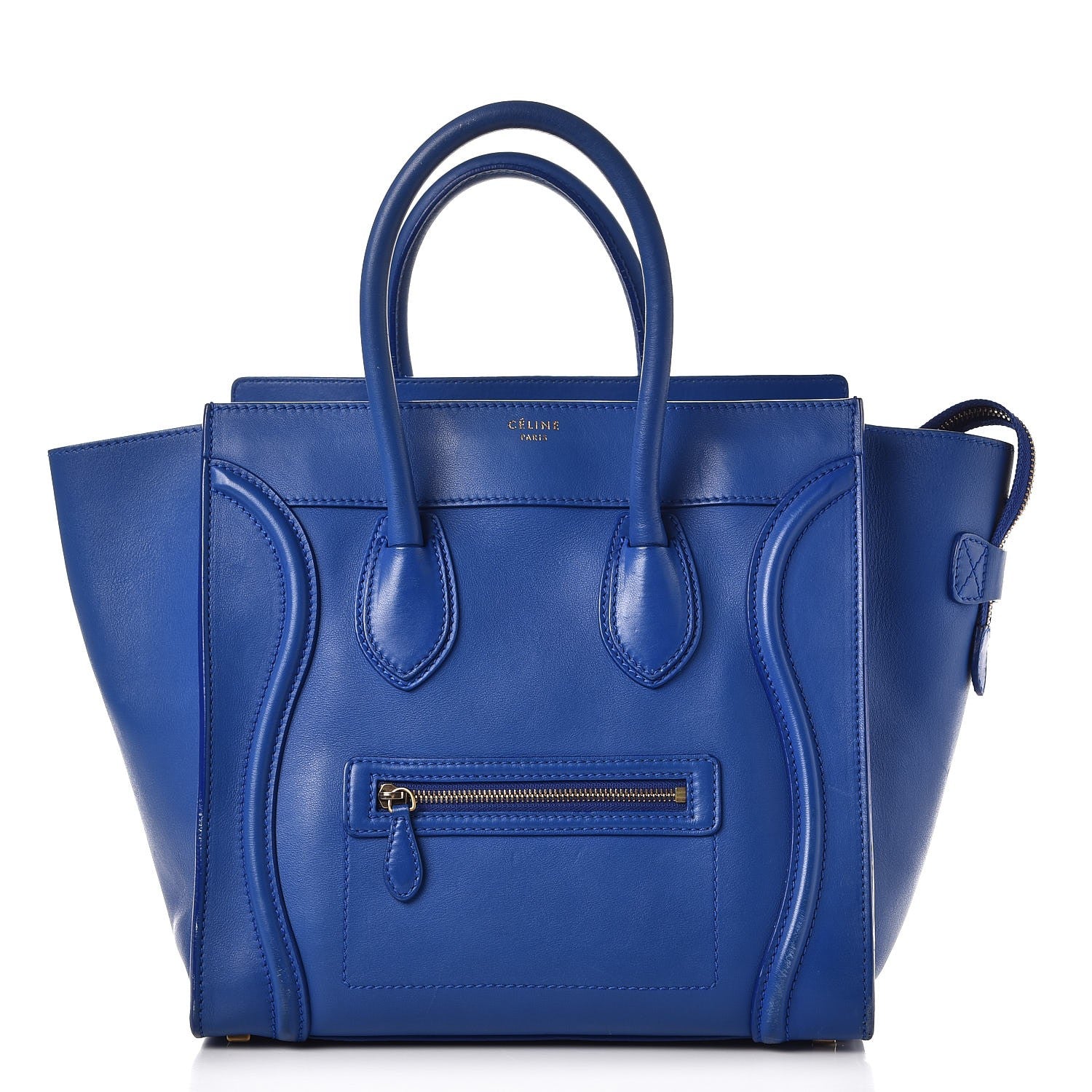 Celine Smooth Calfskin Mini Luggage Royal Blue 1 of 28